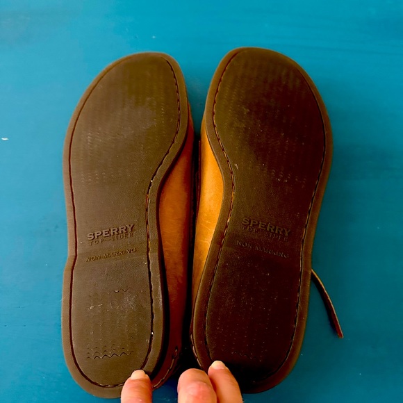 Men’s size 11.5 Sperry Classic Tan Leather Boat Shoes - Picture 5 of 5